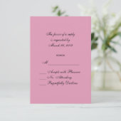 Abstract Roos RSVP Kaartje (Staand voorkant)