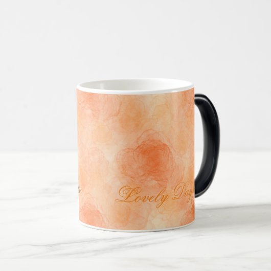 Abstract Roos (Sinaasappel) Mokken (Voorkant rechts)