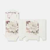  abstract roos tapijt bedankdoosjes (Uitgevouwen)