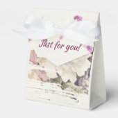 abstract roos tapijt bedankdoosjes (Voorkant Zijde)