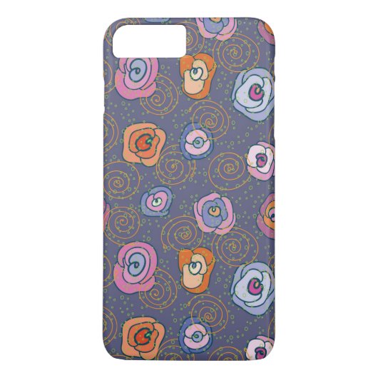 Abstract roos veldpatroon Case-Mate iPhone case (Achterkant)