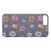 Abstract roos veldpatroon Case-Mate iPhone case (Achterkant (Horizontaal))