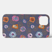 Abstract roos veldpatroon Case-Mate iPhone case (Achterkant (horizontaal))
