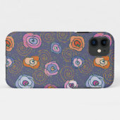 Abstract roos veldpatroon Case-Mate iPhone case (Achterkant (horizontaal))