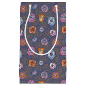 Abstract roos veldpatroon klein cadeauzakje (Voorkant)