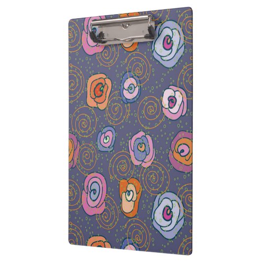 Abstract roos veldpatroon klembord (Links)