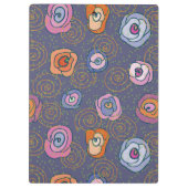 Abstract roos veldpatroon klembord (Achterkant)