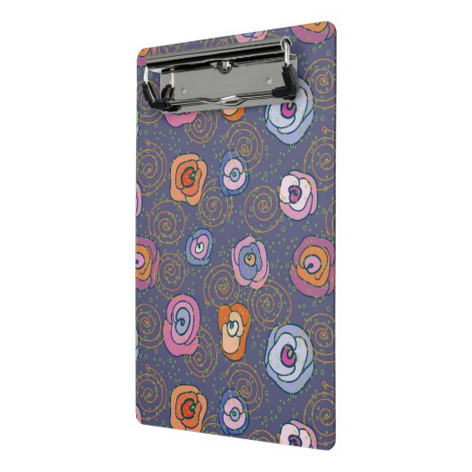 Abstract roos veldpatroon mini klembord (Angled2)