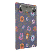 Abstract roos veldpatroon mini klembord (Schuin)