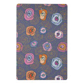 Abstract roos veldpatroon mini klembord (Achterkant)