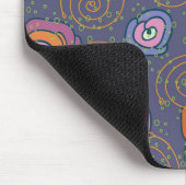 Abstract roos veldpatroon muismat (Hoek)