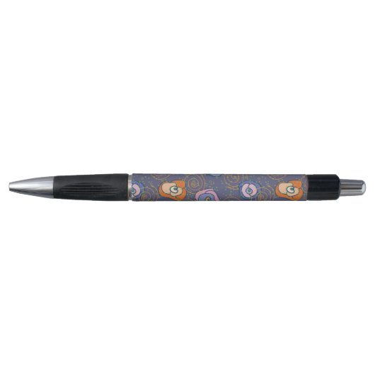 Abstract roos veldpatroon pen (Voorkant)