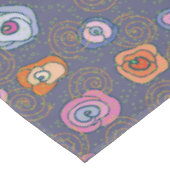 Abstract roos veldpatroon tafelkleed (Gekanteld)