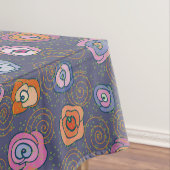 Abstract roos veldpatroon tafelkleed (Voorbeeld)