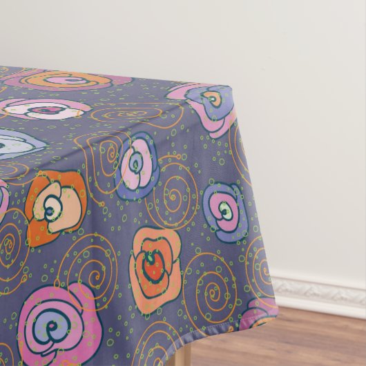 Abstract roos veldpatroon tafelkleed (Voorbeeld)