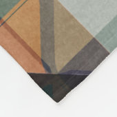 Abstract rooster aardtoonraster fleece deken (Hoek)