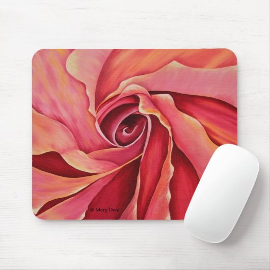 Abstract Rosebud Muismat (Met muis)