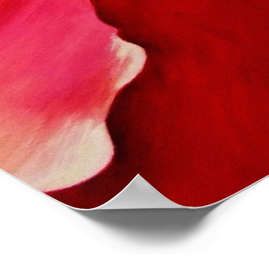 Abstract Rosebud Poster (Hoek)