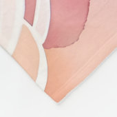 Abstract Roses In Pastel Colors Fleece Deken (Hoek)