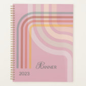 Abstract roze bedrijf planner (Voorkant)