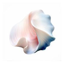 Abstract Roze, Blauw en Witte Shell