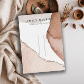 Abstract Roze Blauw Waterverf Haarspeld Clip Displ Visitekaartje