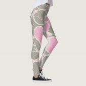 Abstract Roze Bloei Leggings (Rechts)