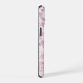 Abstract roze bloem iPhone 15 case (Rechterkant)