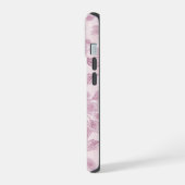 Abstract roze bloem iPhone 15 case (Linkerkant)