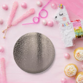 Abstract Roze Blush Roze Goud Moderne Glam Zoete 1 Papieren Bordje (Feest)