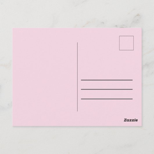 Abstract Roze Briefkaart (Achterkant)