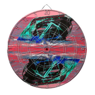 Abstract roze dartbord