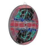 Abstract roze dartbord (Voorkant Links)