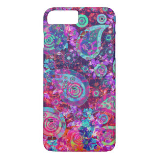 Abstract Roze en Aqua Paisley Case-Mate iPhone Case