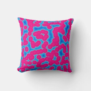 abstract roze en blauwe kussen