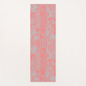 Abstract roze en grijs marmer yogamat (Voorkant)