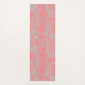 Abstract roze en grijs marmer yogamat (Achterkant)