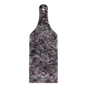 Abstract roze en grijze marmer snijplank