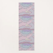 🌸 Abstract Roze en Paars Yogamat (Voorkant)