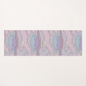 🌸 Abstract Roze en Paars Yogamat (Voorkant (horizontaal))