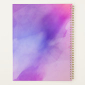 Abstract Roze en Paarse Inkt Waterverf Schilderen Planner (Achterkant)