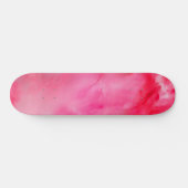 Abstract roze en rood persoonlijk skateboard (Horizontaal)