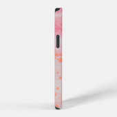 Abstract roze en witte schildering iPhone hoesje (Rechterkant)