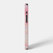 Abstract roze en witte schildering iPhone hoesje (Linkerkant)