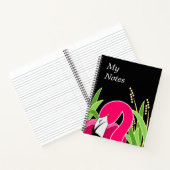 Abstract roze flamingo notitieboek (Binnen)