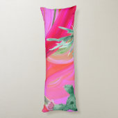 abstract roze flordebuiskussen lichaamskussen (Achterkant (Verticaal))