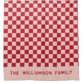 Abstract Roze Gecontroleerd esthetisch Douchegordijn (Voorkant)