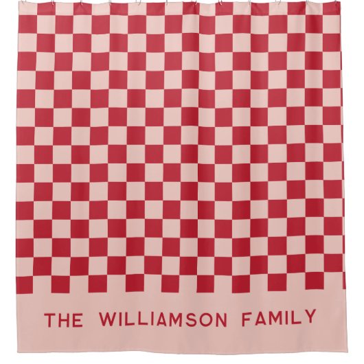 Abstract Roze Gecontroleerd esthetisch Douchegordijn (Voorkant)