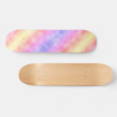 Abstract Roze Geel en Paars Persoonlijk Skateboard (Horizontaal)