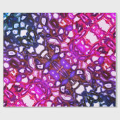 Abstract roze geodepatroon cadeaupapier (Vlak)